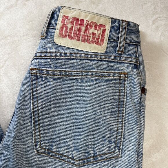 Bongo High Rise Vintage stone washed Blue jeans Women’s 26x28 Juniors Size 9 Y2K - Picture 3 of 12